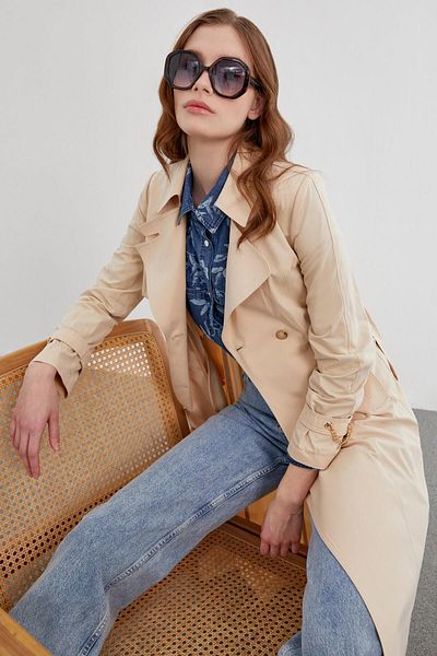Zühre Floral Patterned Denim Shirt G-0080