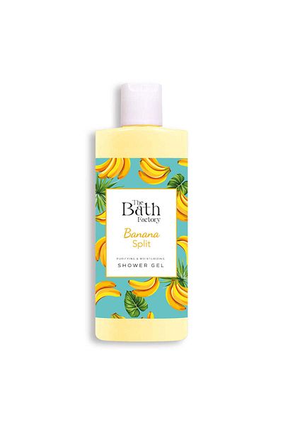 THE BATH FACTORY Feuchtigkeitsspendendes und pflegendes Duschgel mit Bananengeschmack 400 ML