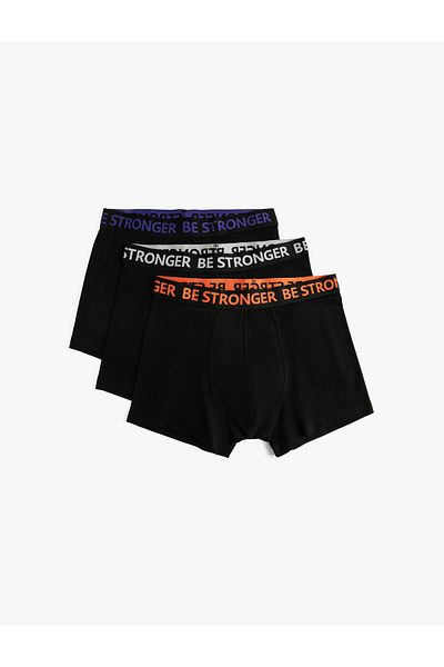 Koton Slogan 3dílné boxerské sady Tištěný