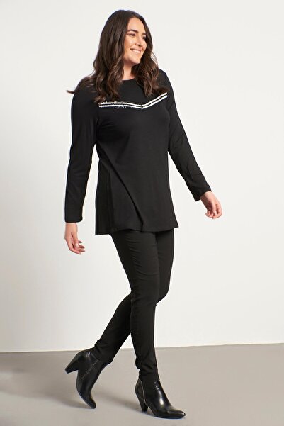 MYLİNE Payet Şeritli Bluz