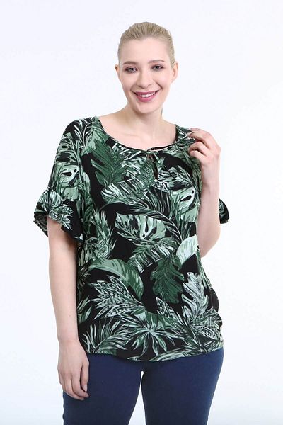 MYLİNE Μπλούζα με Flounce Sleeves