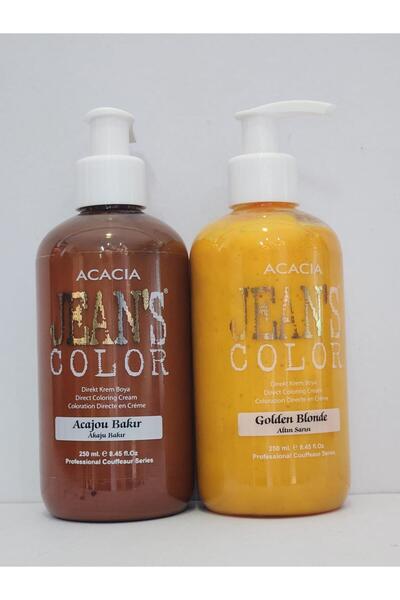 Acacia Jean's Color Akaju Bakır-Altın Sarısı 250 ml 2li Set