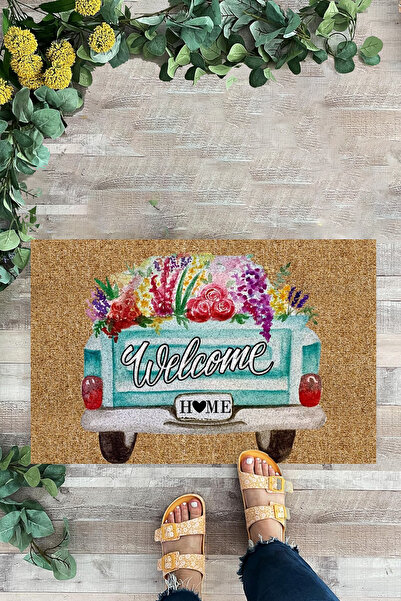 KARMAT سجادة أرضية منقوشة بالزهور، سجادة أرضية منقوشة للسيارة، سجادة أمامية ل...