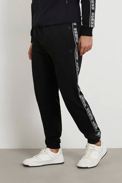Guess NOU ARLO LONG PANT Pantaloni de sport negri pentru bărbați Z2YB19K6ZS1-JBLK