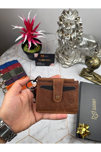 Garniy Дамски портфейл с цип от естествена кожа 1541