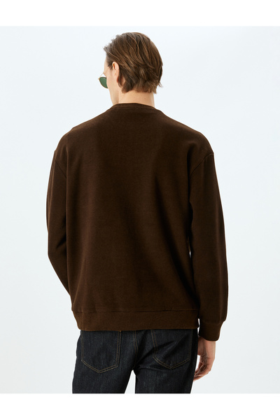 Koton Πουλόβερ Crew Neck Basic Cotton Blended Oversize