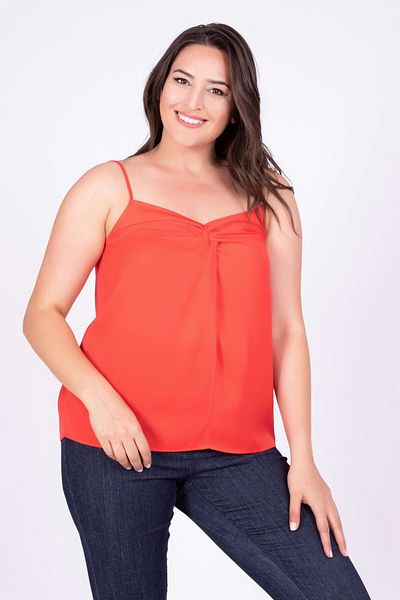 MYLİNE Knot Detailed Rope Strap Blouse