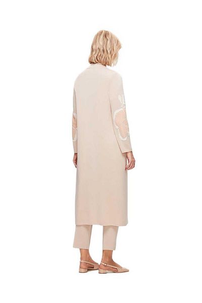 MISS DALIDA Cardigan tehnic tricotat cu modele florale - T25K-9009