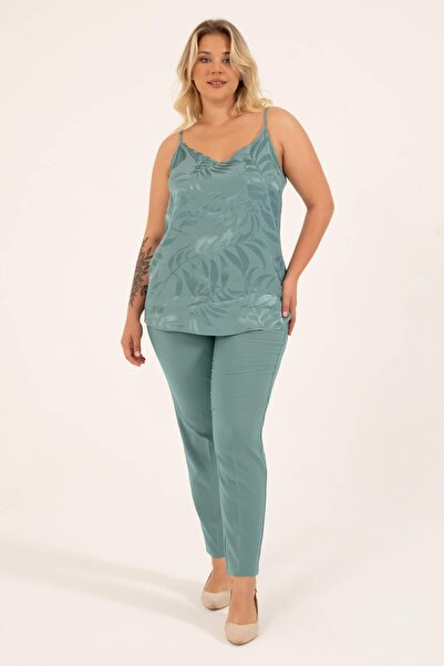 MYLİNE Ζακάρ σατέν μπλούζα με λουράκι