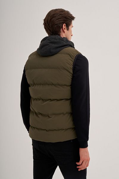 Cazador 24kceeo01005 Khaki pentru bărbați - Micro vestă gonflabilă cu glugă Çıkar