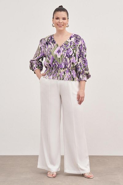MYLİNE Gipe Detailed V-Neck Blouse