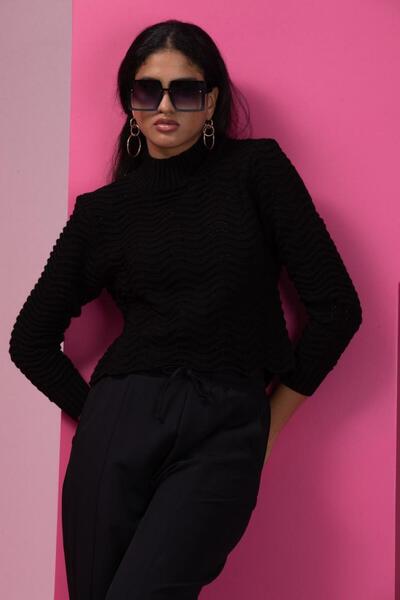 Rodi Women's Wave Pattern Knitwear Blouse 11010