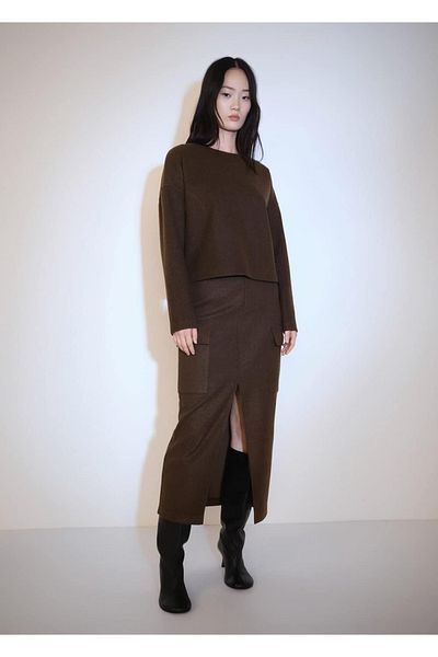 MANGO Woman Φούτερ με ίσιο κόψιμο
