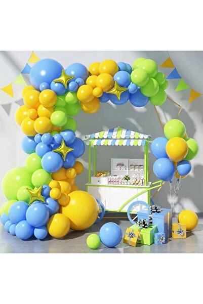 DÜVENCİ TİCARET SET DE BOMBE DE LUX COMBINAT DE TONURI GALBEN ALBASTRU VERDE