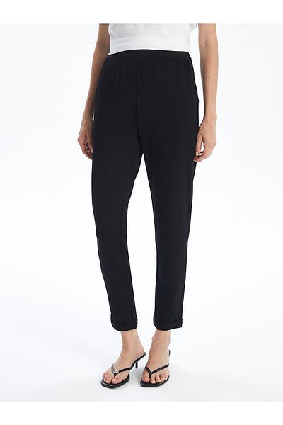LC Waikiki Pantaloni de trening drepti cu talie elastică LCWAIKIKI Basic pentru femei
