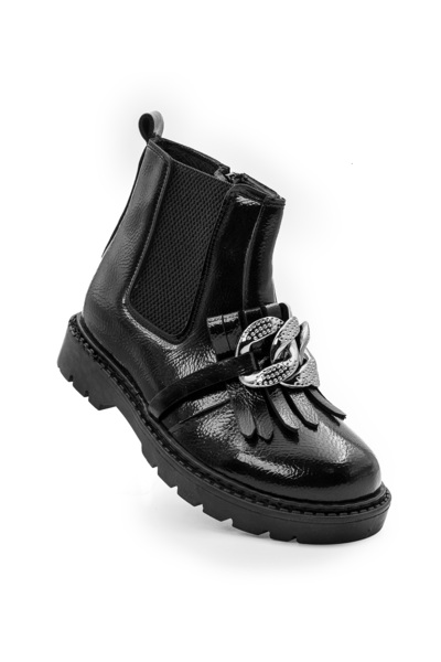 LUCKY COLLECTİON Kız Çocuk Suya Dayanıklı Bağcık Fermuarlı Kışlık Tüylü İç Astarlı Bot Ayakkabı LUCKYFIKO0007