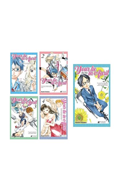 Akıl Çelen Kitaplar Your Lie In April 1-2-3-4-5 Manga Seti / Nisan Yalanı