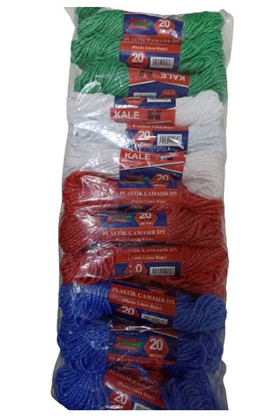 Findit Kale Plastic Clothesline 20 Meters 24 Pieces (2818)