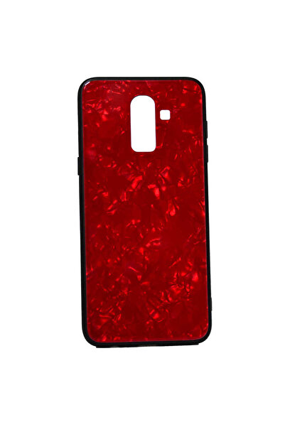 VARDAR AKSESUAR Galaxy A8 Plus 2018 Kılıf Renkli Mermer Desenli 1. Sınıf A Ka...