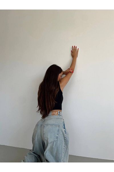 Borceelle Casual Denim Extra Wide Leg - Cool Stylish