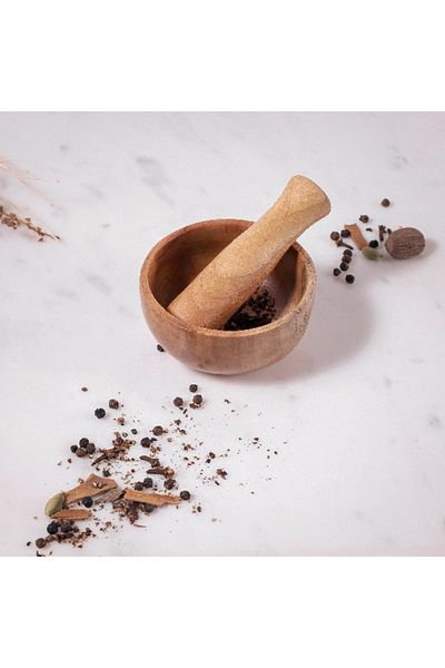 Home Box Albero Mortar and Pestle - 10x10x5 cm