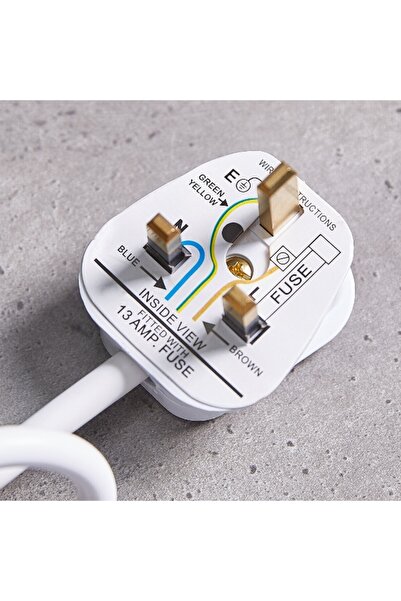 Home Box 3-Way Switched Saso Extension Board with 2 m Cord