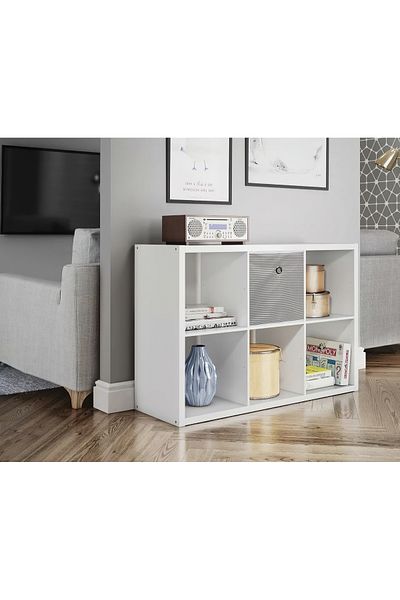 Ethab Ticaret Cube Box Cabinet Shelf Organizer - Gray (4457)