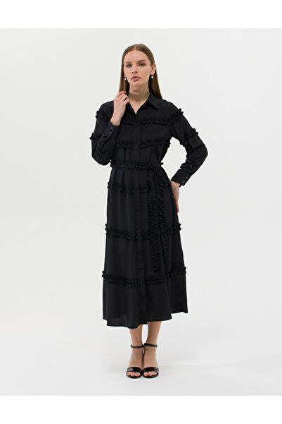 Pierre Cardin Black Long Sleeve Dress 50262953 -Vr046