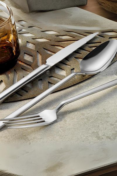 Lugga Nature Food Fork Spoon Knife Set 18 Pieces