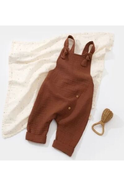 BabyCosy Coffee Color Salopet and Jumpsuit Set