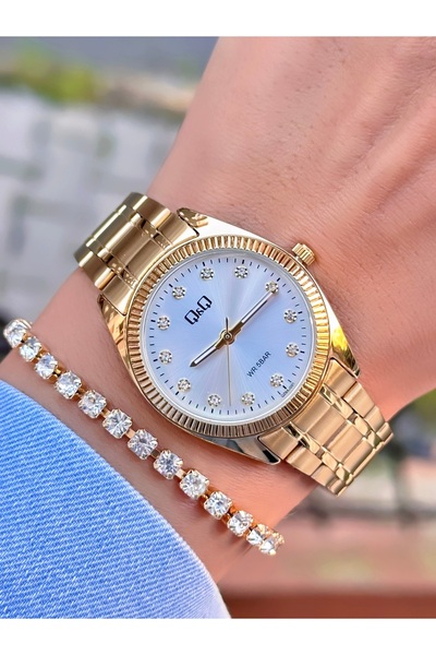 Q&Q Qq Women's Wristwatch Cord Waterproof 5 Atm New Model