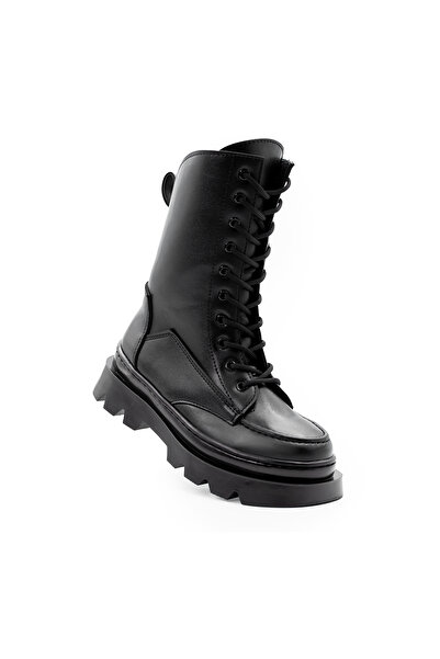 Genel Markalar Kız Çocuk Suya Dayanıklı Bağcık Fermuarlı Kışlık Tüylü İç Astarlı Bot Ayakkabı FK3377