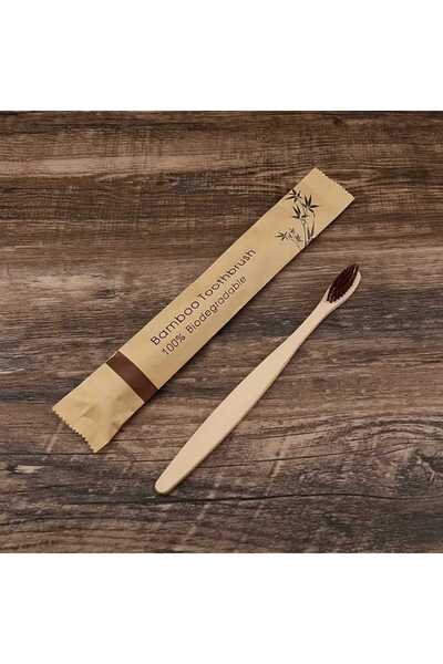 Bambu فرشاة أسنان من الخيزران البني