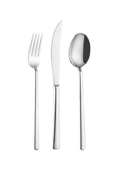 Lugga Nisan Dinner Fork Spoon Knife Set 18 Pieces