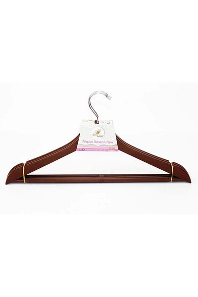 Bee Home 3-Piece Wooden Look Plastic Clothes Hangers - Royaleks AK439