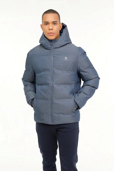 lumberjack A 10141497108010   Palton scurt pentru bărbați Blue Melange
