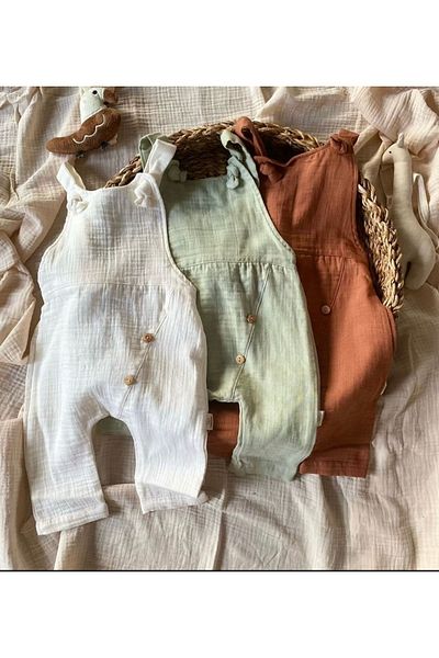 BabyCosy Coffee Color Salopet and Jumpsuit Set