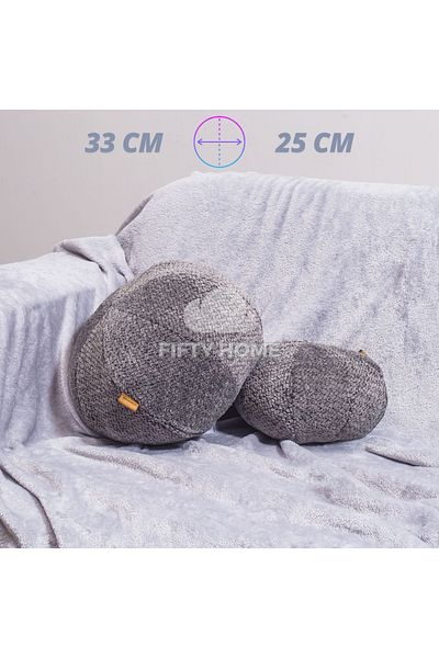 Fifty Pernă rotundă cu bile de calitate premium - Decor moale 10 culori 2 dimensiuni