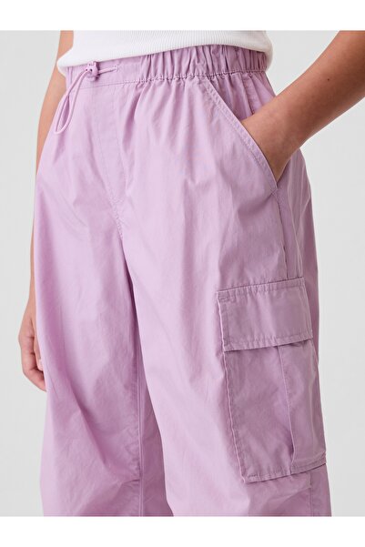 GAP Kız Çocuk Pembe Paraşüt Kargo Pantolon