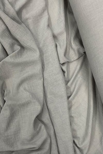 Mu Art Linen Fabric - Organic Fabric - Curtain Fabric - Thin Linen - Clothing Fabric Drape Gray 42