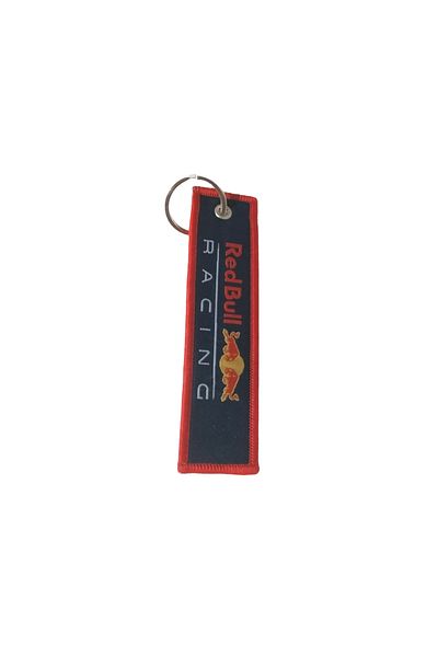 EUROLUXE Motor Keychain - Red Fabric, Gift Use, Biker Bag Accessory