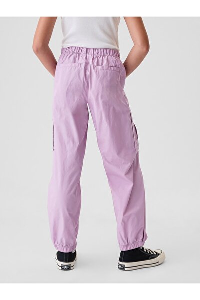 GAP Kız Çocuk Pembe Paraşüt Kargo Pantolon