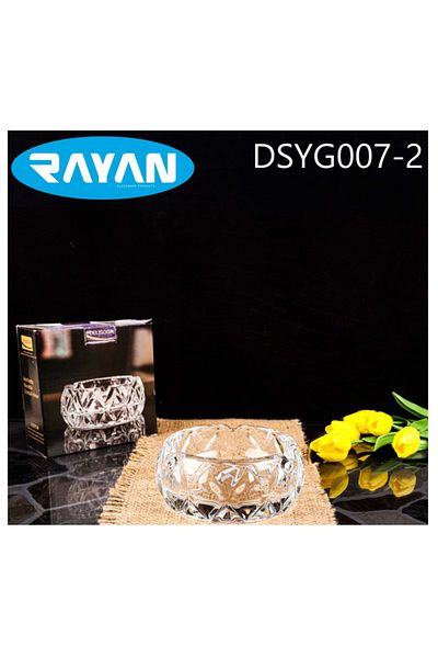 Mu Art Rayan Oval Glass Ashtray