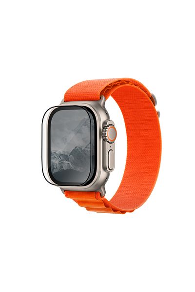 UNIQ Better By Design واقي شاشة زجاجي لساعة Apple Watch Ultra مقاس 49 ملم ™   تقنية حماية عالية لا تترك بصمة الإصبع