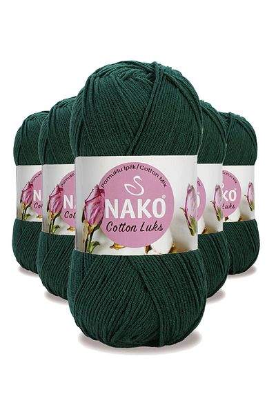 NAKO Dark Green Cotton Luxury Vest - Tunic, Sweater, Blouse and Cardigan String 97580