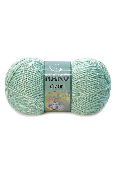 NAKO 5 τεμάχια Mink Premium Ακρυλικό Πλεκτό Μαλλί Χέρι Χρώμα Νο: 292 Çağla Green