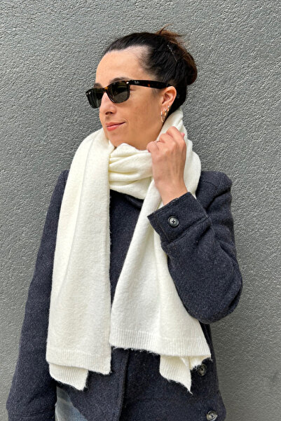 Sofist İstanbul Полатка з білої вовни з м'якою текстурою, довга і широка, великого розміру, пряма