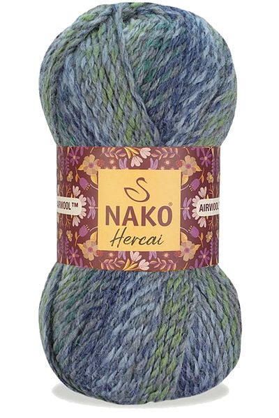 NAKO Hercai Ebruli 5 Pieces Cardigan Sweater - Beanie Hand Knitting Yarn Wool 28046