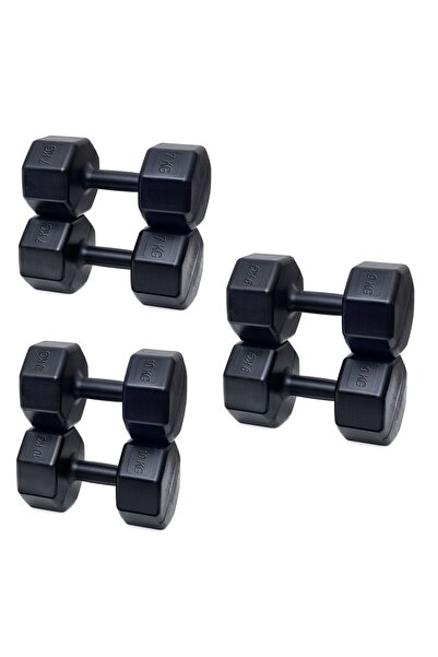 Ps SPOR 3ÇİFT DAMBIL SET 7KG X 2ADET+9KG X 2ADET + 10KG X 2ADET