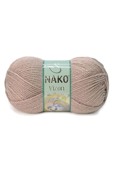 NAKO 5 τεμάχια Mink Premium Ακρυλικό Πλεκτό Μαλλί Χέρι Χρώμα Νο: 257 Milky Brown